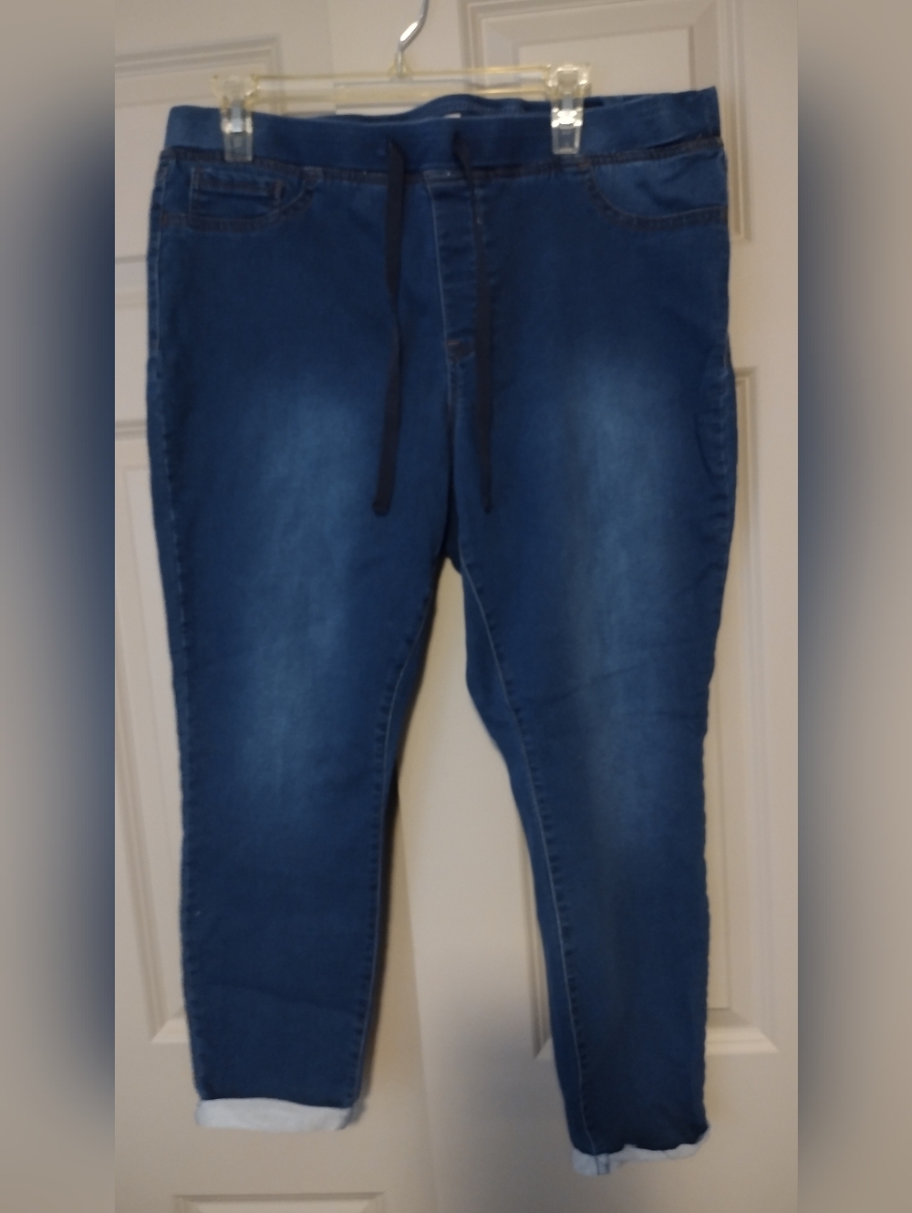 LEI Junior Plus Dark Blue Pull-On Stretch Jeans